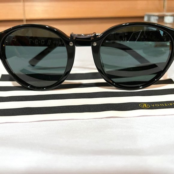 VonZipper Stax sunglasses (black frame/vintage gray lenses) - Picture 1 of 7